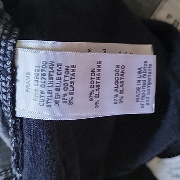 Frame Le High Straight in Navy Corduroy size 25 - Picture 6 of 9